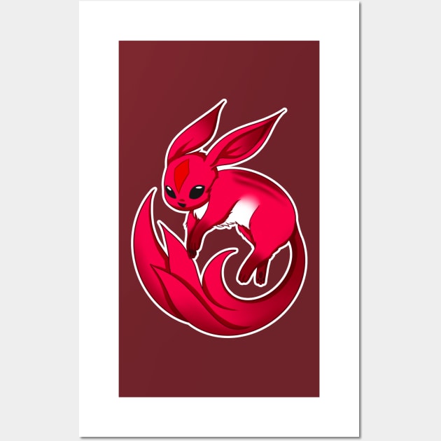 FFXIV Ruby Carbuncle Wall Art by neniarts